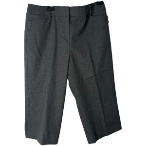 Talbots Gray‎ Wool Crop Pants Size 14 Petite Straight Capsule Career Preppy